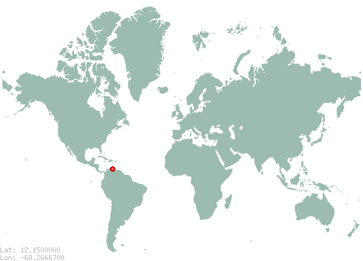 Kralendijk in world map