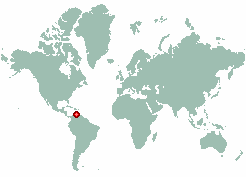 Benesuela in world map